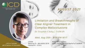 受邀在馬來西亞國際牙醫學院演講隱適美複雜案例矯正