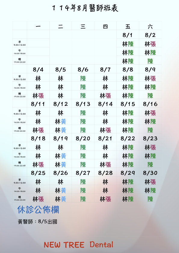 ‎11408醫師班表